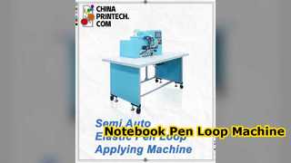Machine d'application de boucle de stylo élastique semi-automatique HX20EPL.