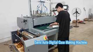 Machine de fabrication de caisses numériques semi-automatique pour la production de caisses à court terme