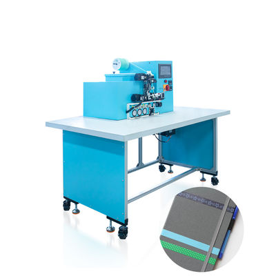 HX20EPL Boucle de stylo élastique Application machine semi-automatique Nouveau ordinateur portable Journaux de fabrication en couverture rigide Porteur de stylo de boîtier collant fixation bande élastique