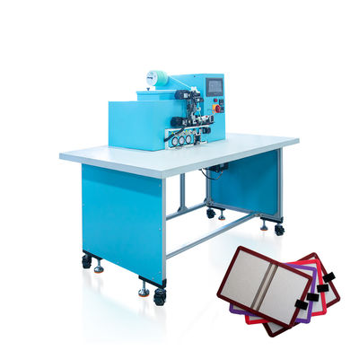 HX20EPL Semi-Auto Machine d'application de boucle de stylo élastique avec positionnement manuel et colle automatique avec machine à reliure