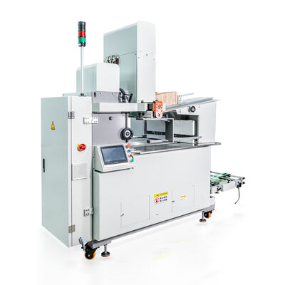 Machine d'empilage et de cerclage automatique verticale HXDK520 avec insertion automatique de cloisons intelligentes et une pression de 3000N