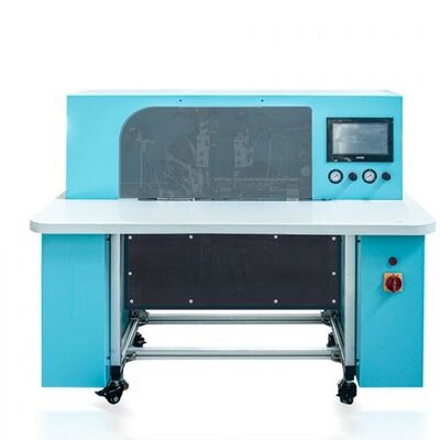 Machine semi-automatique HX18B pour la fixation de bande élastique sur carnets, dotée de commandes conviviales et de réglages ajustables pour la reliure de carnets