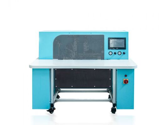 HX18B Machine semi-automatique de fixation de bande élastique pour carnets, offrant la fixation de bande élastique sur divers types de carnets avec une opération simple