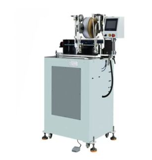 Machine de fixation de bande de tête et de queue HX420EB, Machine Semi-automatique utilisant un ruban auto-adhésif pour la fixation de la bande de tête et de queue