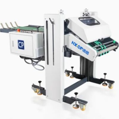 Machine à plier le papier avec livraison de pile de presse à flux et fonction de marquage des feuilles pour un pliage précis et une quantité de produit constante
