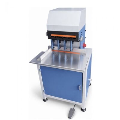 Perceuse à quatre têtes HXPD280, adaptée aux imprimeries et aux ateliers de reliure, avec capacité de perçage de papier réglable