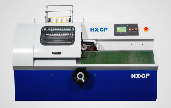 HX460D machine à coudre à fils semi-automatique 14 aiguilles pour coudre la signature
